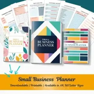 Digital Printable Small Business Planner