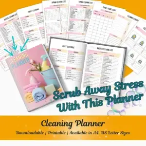 Digital Printable Cleaning Planner